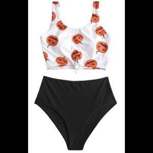 Pumpkin Halloween swimsuit